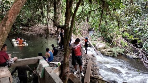 Pembangunan PLTMH Sungai Elan di Desa Long Kemuat
